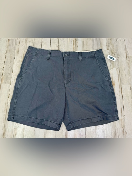Old Navy Other - Old Navy Chino Shorts Mens 38 Slim Fit Black 7" Gray Lived-In Straight NWT